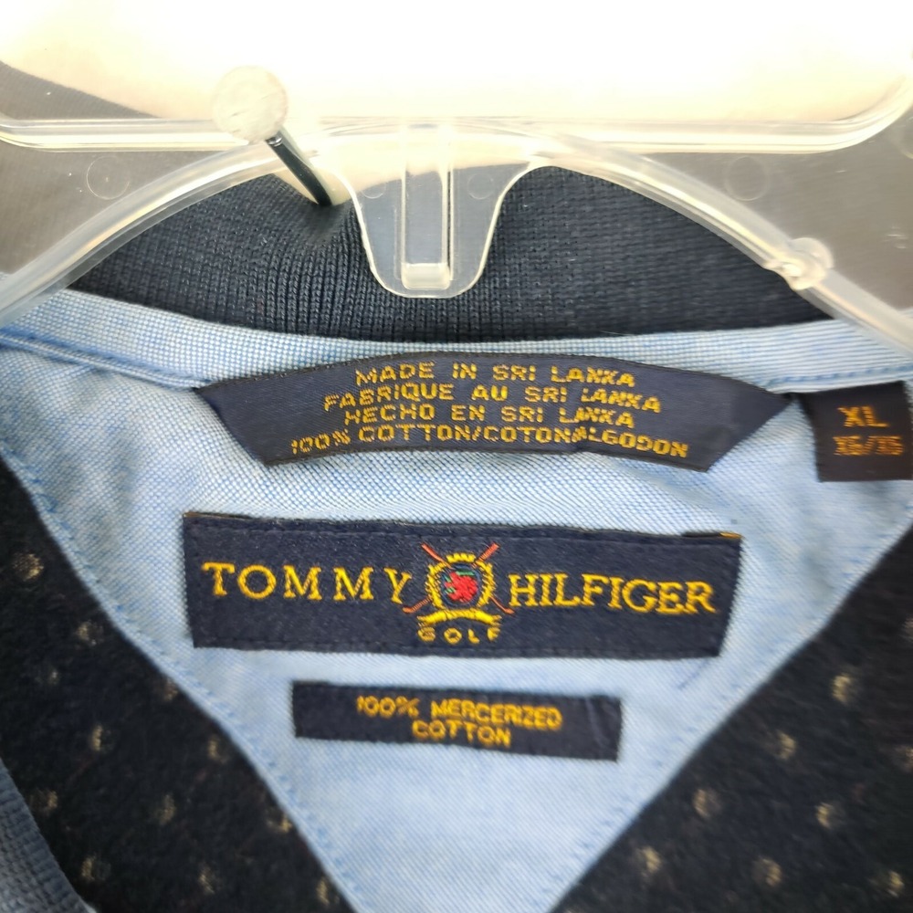 Tommy Hilfiger Mens Golf Tee Polo Shirt Adult XL Black - Picture 4 of 10